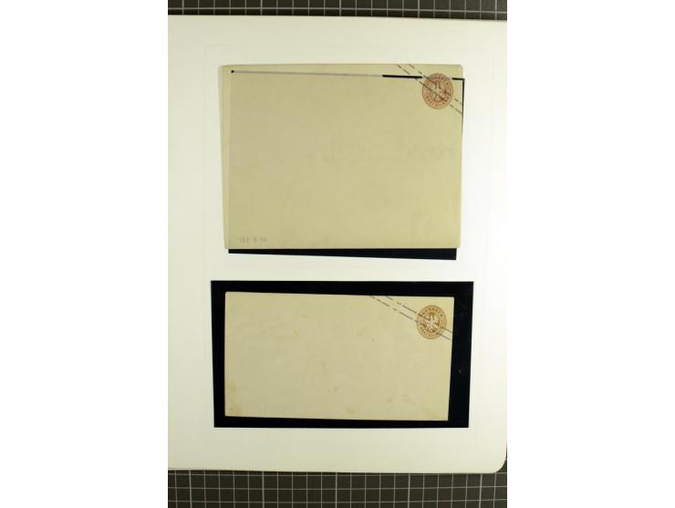 1850/67, ungebrauchte und gestempelte reichhaltige Sammlung, dabei Farbnuancen, Einheiten, Telegrafenmarken, Briefe und Ganzs