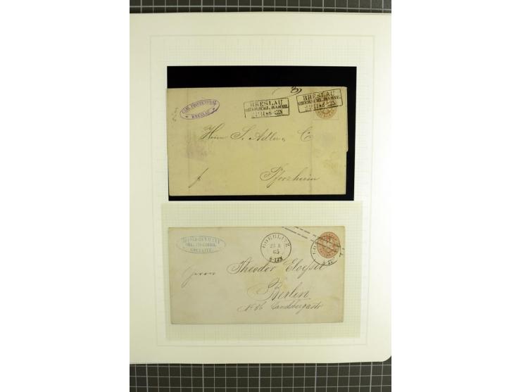 1850/67, ungebrauchte und gestempelte reichhaltige Sammlung, dabei Farbnuancen, Einheiten, Telegrafenmarken, Briefe und Ganzs