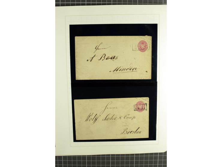 1850/67, ungebrauchte und gestempelte reichhaltige Sammlung, dabei Farbnuancen, Einheiten, Telegrafenmarken, Briefe und Ganzs
