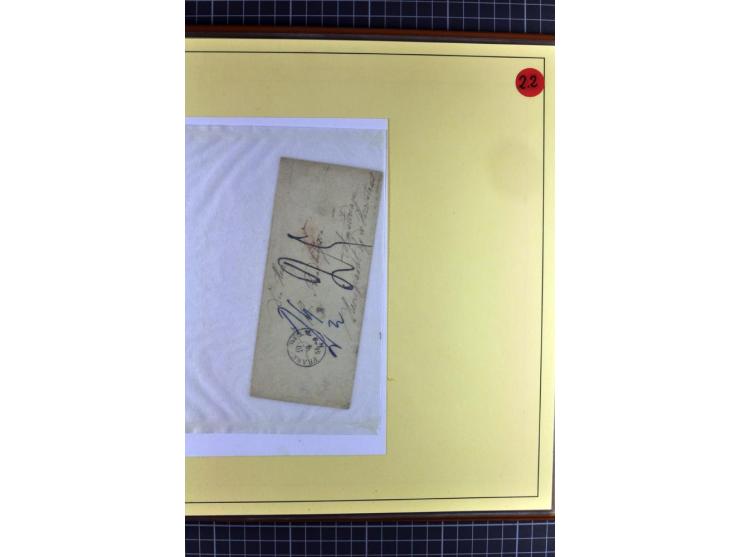 1852/1866, umfangreiche Ausstellungs-Sammlung "Die Marken von Thurn & Taxis" in 5 Alben mit vielen Briefstücken, Briefen, Gan