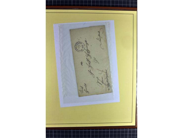 1852/1866, umfangreiche Ausstellungs-Sammlung "Die Marken von Thurn & Taxis" in 5 Alben mit vielen Briefstücken, Briefen, Gan