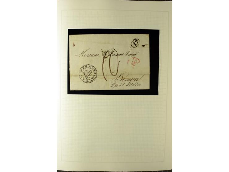 1852/66, postfrische, ungebrauchte und gestempelte Sammlung, dabei Randstücke, Einheiten, bessere Stempel, Briefe, Ganzsachen