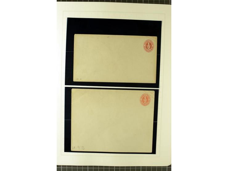 1852/66, postfrische, ungebrauchte und gestempelte Sammlung, dabei Randstücke, Einheiten, bessere Stempel, Briefe, Ganzsachen