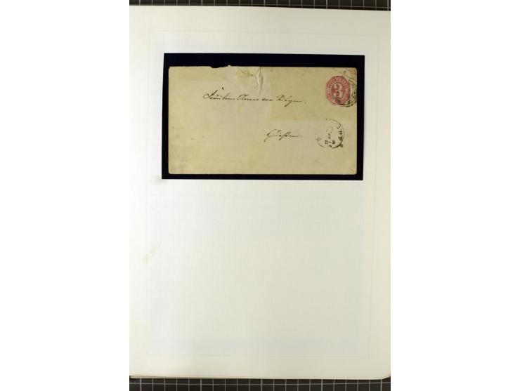 1852/66, postfrische, ungebrauchte und gestempelte Sammlung, dabei Randstücke, Einheiten, bessere Stempel, Briefe, Ganzsachen
