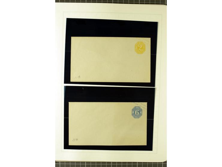 1852/66, postfrische, ungebrauchte und gestempelte Sammlung, dabei Randstücke, Einheiten, bessere Stempel, Briefe, Ganzsachen