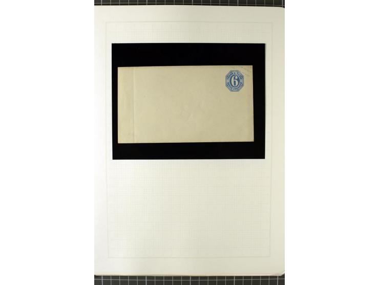 1852/66, postfrische, ungebrauchte und gestempelte Sammlung, dabei Randstücke, Einheiten, bessere Stempel, Briefe, Ganzsachen