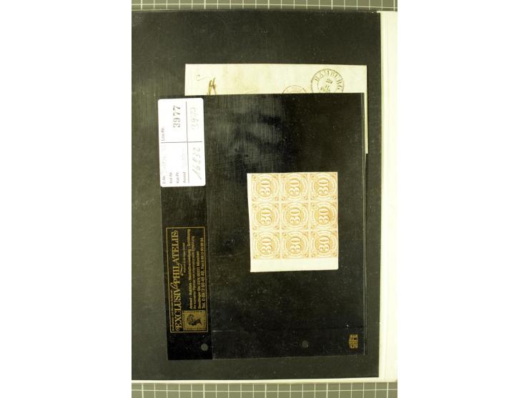 1852/66, postfrische, ungebrauchte und gestempelte Sammlung, dabei Randstücke, Einheiten, bessere Stempel, Briefe, Ganzsachen