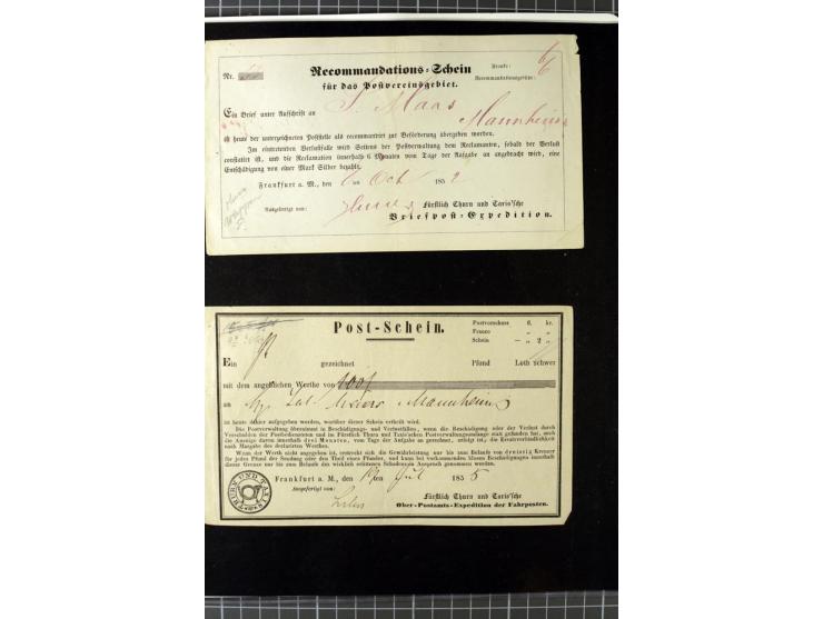 1852/66, postfrische, ungebrauchte und gestempelte Sammlung, dabei Randstücke, Einheiten, bessere Stempel, Briefe, Ganzsachen