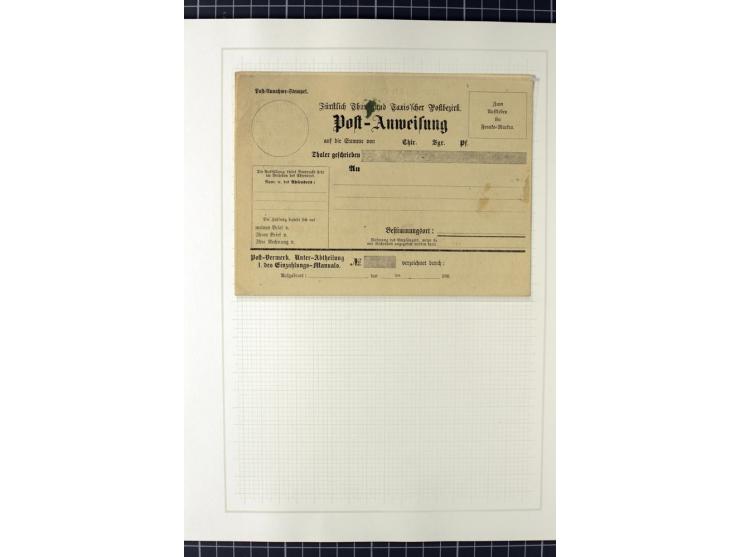 1852/66, postfrische, ungebrauchte und gestempelte Sammlung, dabei Randstücke, Einheiten, bessere Stempel, Briefe, Ganzsachen