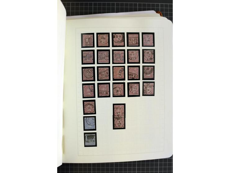 1868/70, ungebrauchte und gestempelte Sammlung, teils mehrfach gesammelt, dabei nachverwendete Stempel, Dienst, etwas Elsaß-L