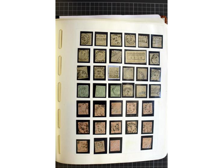 1868/70, ungebrauchte und gestempelte Sammlung, teils mehrfach gesammelt, dabei nachverwendete Stempel, Dienst, etwas Elsaß-L