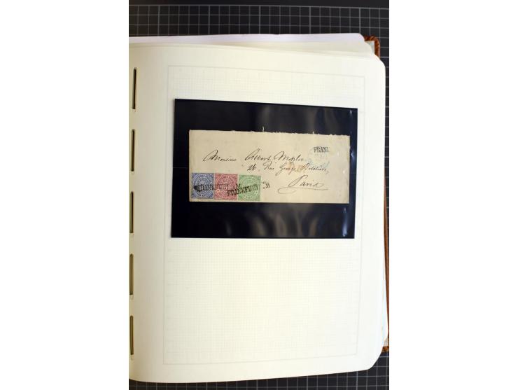 1868/70, ungebrauchte und gestempelte Sammlung, teils mehrfach gesammelt, dabei nachverwendete Stempel, Dienst, etwas Elsaß-L