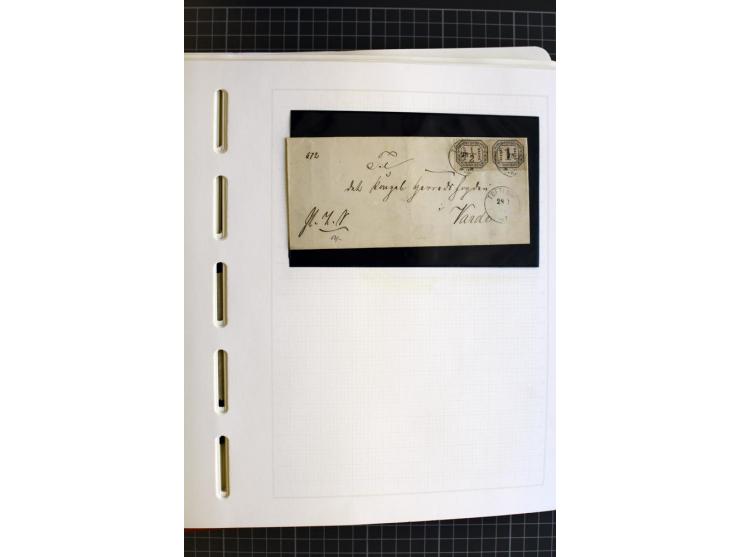 1868/70, ungebrauchte und gestempelte Sammlung, teils mehrfach gesammelt, dabei nachverwendete Stempel, Dienst, etwas Elsaß-L