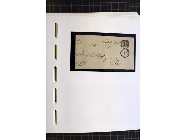 1868/70, ungebrauchte und gestempelte Sammlung, teils mehrfach gesammelt, dabei nachverwendete Stempel, Dienst, etwas Elsaß-L