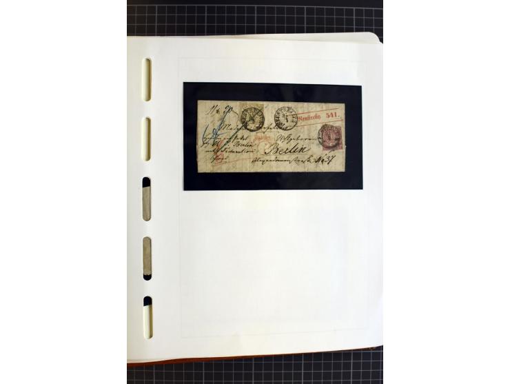1868/70, ungebrauchte und gestempelte Sammlung, teils mehrfach gesammelt, dabei nachverwendete Stempel, Dienst, etwas Elsaß-L
