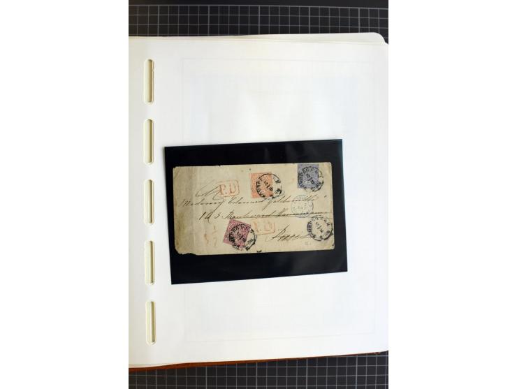1868/70, ungebrauchte und gestempelte Sammlung, teils mehrfach gesammelt, dabei nachverwendete Stempel, Dienst, etwas Elsaß-L