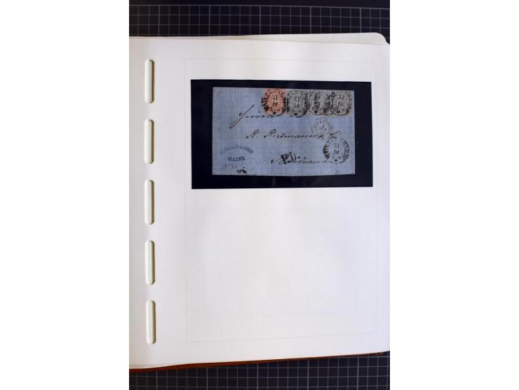 1868/70, ungebrauchte und gestempelte Sammlung, teils mehrfach gesammelt, dabei nachverwendete Stempel, Dienst, etwas Elsaß-L