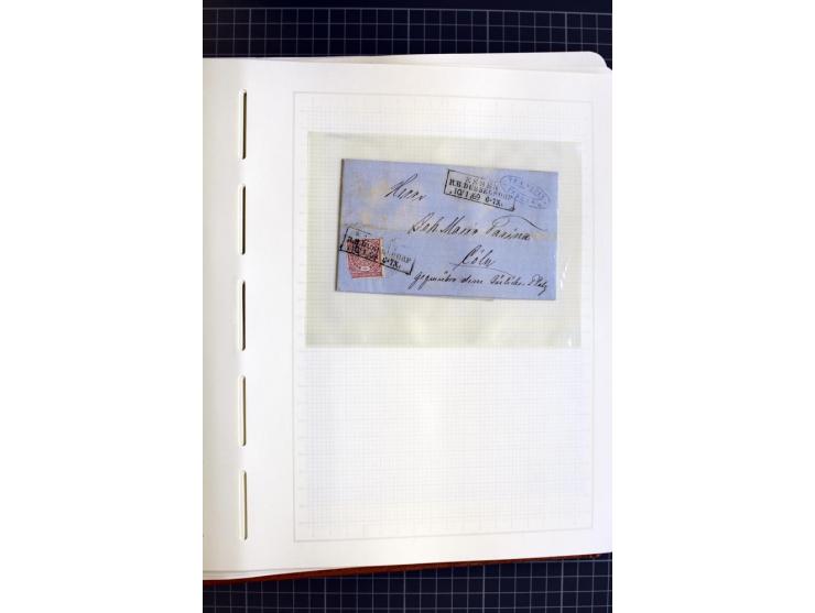 1868/70, ungebrauchte und gestempelte Sammlung, teils mehrfach gesammelt, dabei nachverwendete Stempel, Dienst, etwas Elsaß-L
