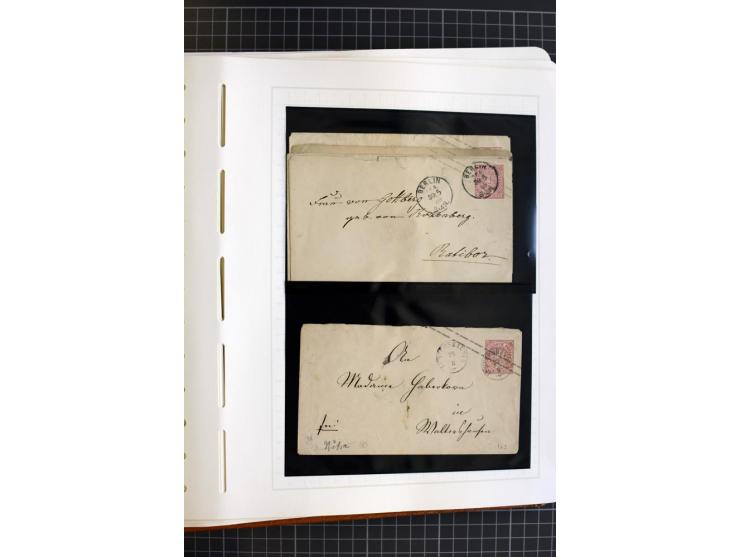 1868/70, ungebrauchte und gestempelte Sammlung, teils mehrfach gesammelt, dabei nachverwendete Stempel, Dienst, etwas Elsaß-L