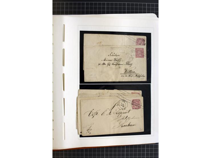 1868/70, ungebrauchte und gestempelte Sammlung, teils mehrfach gesammelt, dabei nachverwendete Stempel, Dienst, etwas Elsaß-L
