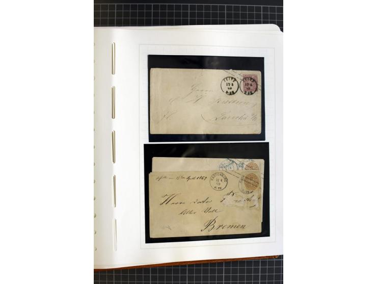 1868/70, ungebrauchte und gestempelte Sammlung, teils mehrfach gesammelt, dabei nachverwendete Stempel, Dienst, etwas Elsaß-L