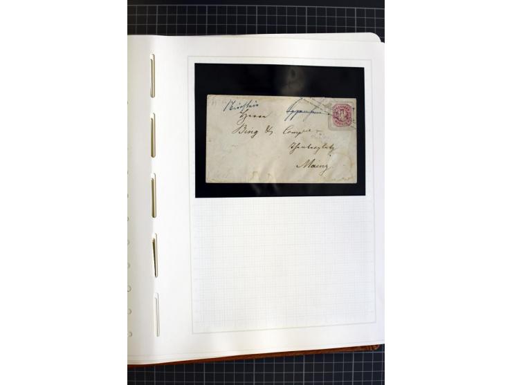 1868/70, ungebrauchte und gestempelte Sammlung, teils mehrfach gesammelt, dabei nachverwendete Stempel, Dienst, etwas Elsaß-L
