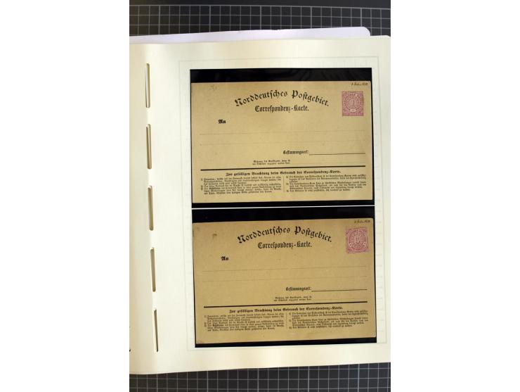 1868/70, ungebrauchte und gestempelte Sammlung, teils mehrfach gesammelt, dabei nachverwendete Stempel, Dienst, etwas Elsaß-L