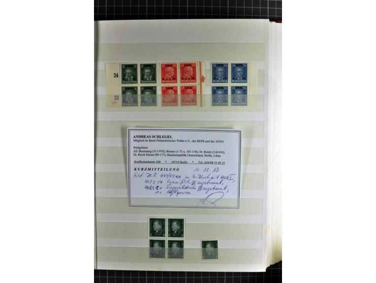 1875/1942, hochinteressanter ungebrauchter und postfrischer Bestand mit sehr vielen guten Werten, teils in Einheiten, dabei M