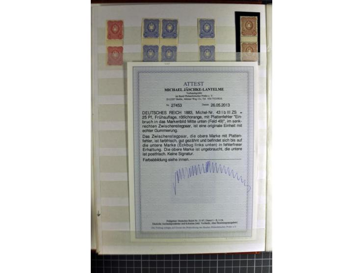 1875/1942, hochinteressanter ungebrauchter und postfrischer Bestand mit sehr vielen guten Werten, teils in Einheiten, dabei M