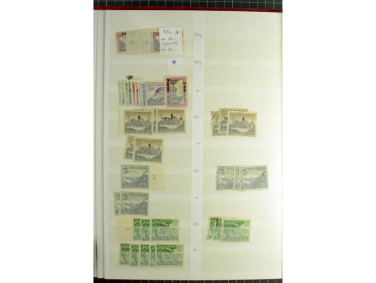  1923/45, postfrischer, ungebrauchter und gestempelter umfangreicher Bestand mit einer Vielzahl guter Werte und Sätze, dazu e