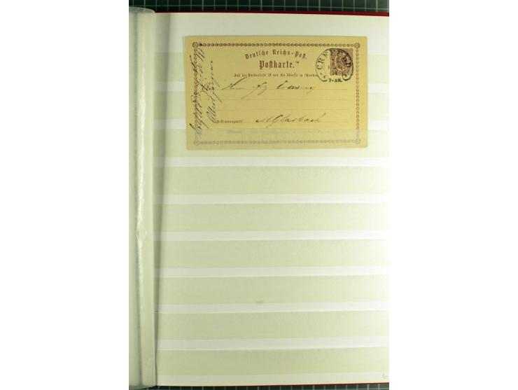 HUFEISENSTEMPEL: 1865/76, Berlin bis Zabern, sehr schöne und umfangreiche Sammlung auf losen Marken und vielen Briefen, dabei