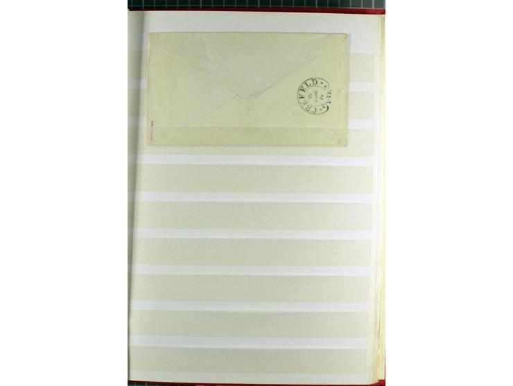 HUFEISENSTEMPEL: 1865/76, Berlin bis Zabern, sehr schöne und umfangreiche Sammlung auf losen Marken und vielen Briefen, dabei