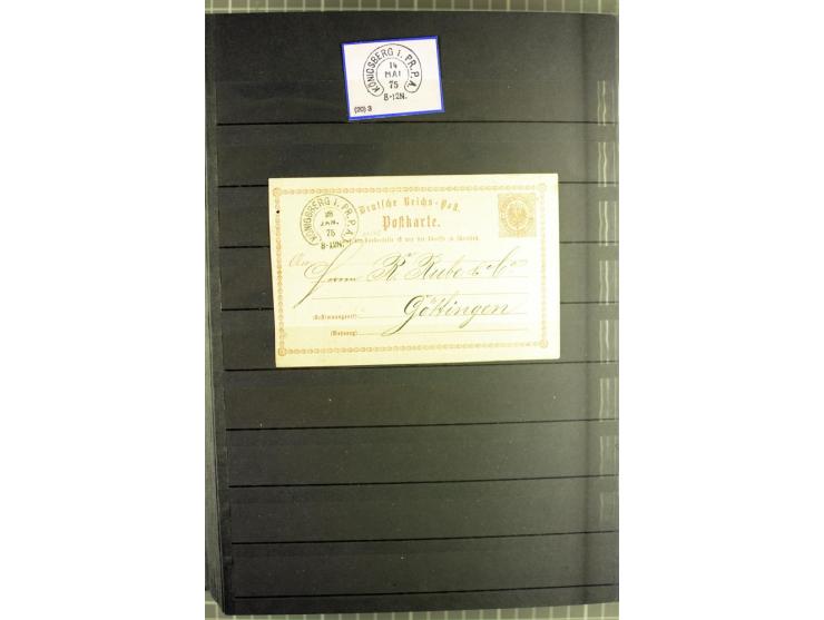 HUFEISENSTEMPEL: 1865/76, Berlin bis Zabern, sehr schöne und umfangreiche Sammlung auf losen Marken und vielen Briefen, dabei