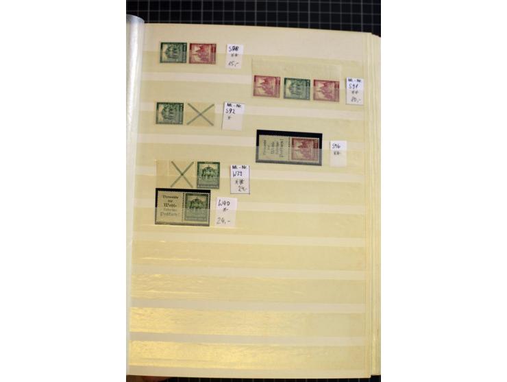 1910/41, postfrische und ungebrauchte Sammlung Zusammendrucke mit guten Kombinationen, einiges signiert mit 2 Fotobefunden, A
