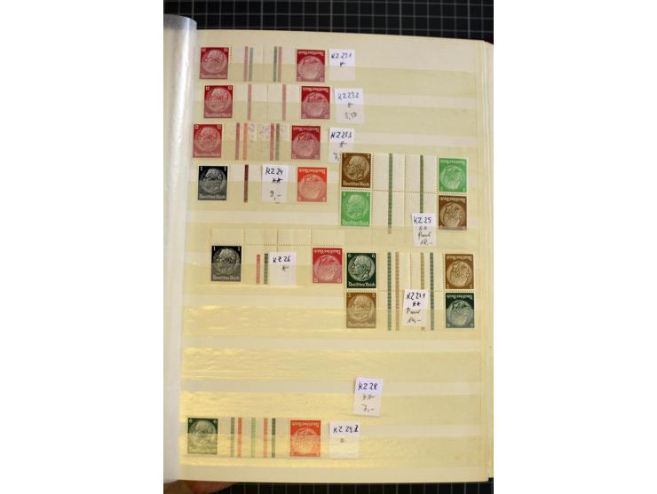 1910/41, postfrische und ungebrauchte Sammlung Zusammendrucke mit guten Kombinationen, einiges signiert mit 2 Fotobefunden, A