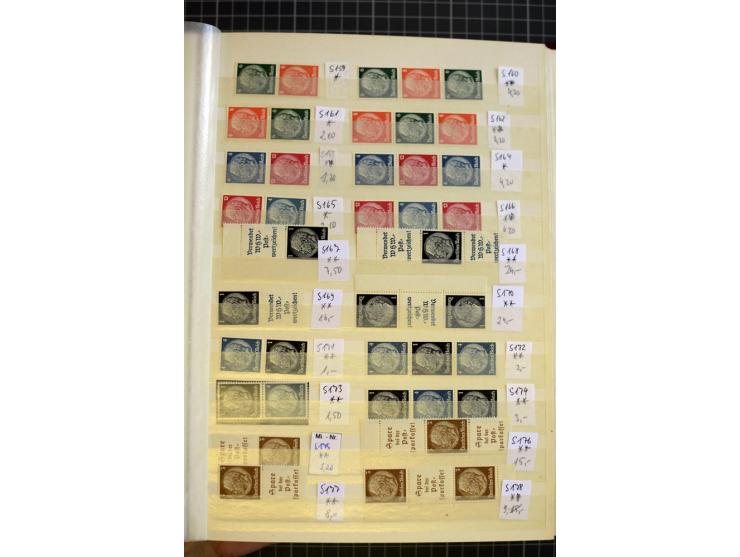 1910/41, postfrische und ungebrauchte Sammlung Zusammendrucke mit guten Kombinationen, einiges signiert mit 2 Fotobefunden, A