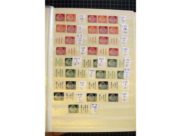 1910/41, postfrische und ungebrauchte Sammlung Zusammendrucke mit guten Kombinationen, einiges signiert mit 2 Fotobefunden, A