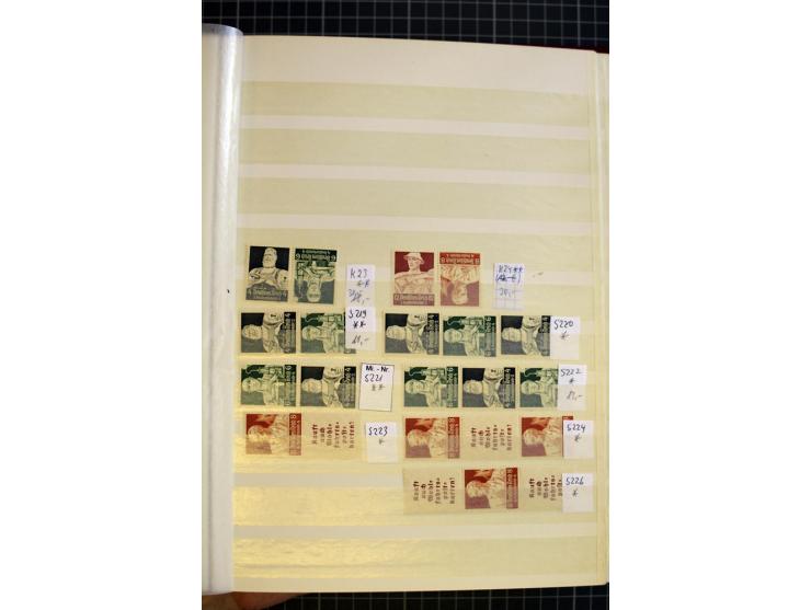 1910/41, postfrische und ungebrauchte Sammlung Zusammendrucke mit guten Kombinationen, einiges signiert mit 2 Fotobefunden, A
