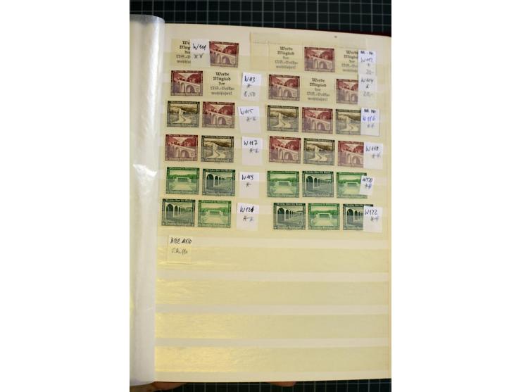 1910/41, postfrische und ungebrauchte Sammlung Zusammendrucke mit guten Kombinationen, einiges signiert mit 2 Fotobefunden, A