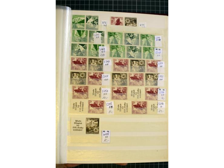 1910/41, postfrische und ungebrauchte Sammlung Zusammendrucke mit guten Kombinationen, einiges signiert mit 2 Fotobefunden, A