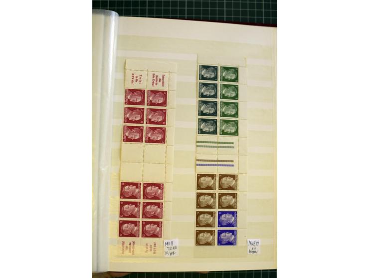 1910/41, postfrische und ungebrauchte Sammlung Zusammendrucke mit guten Kombinationen, einiges signiert mit 2 Fotobefunden, A