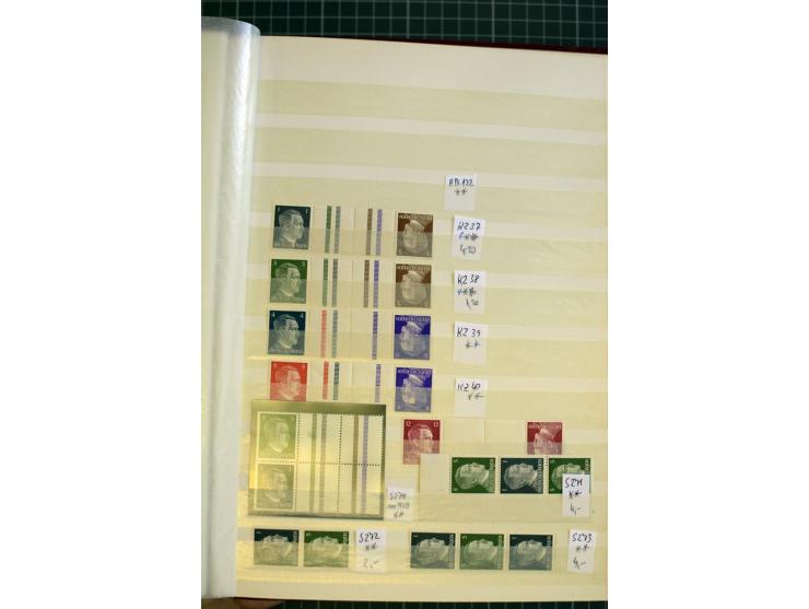 1910/41, postfrische und ungebrauchte Sammlung Zusammendrucke mit guten Kombinationen, einiges signiert mit 2 Fotobefunden, A