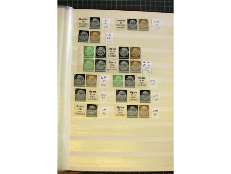 1910/41, postfrische und ungebrauchte Sammlung Zusammendrucke mit guten Kombinationen, einiges signiert mit 2 Fotobefunden, A