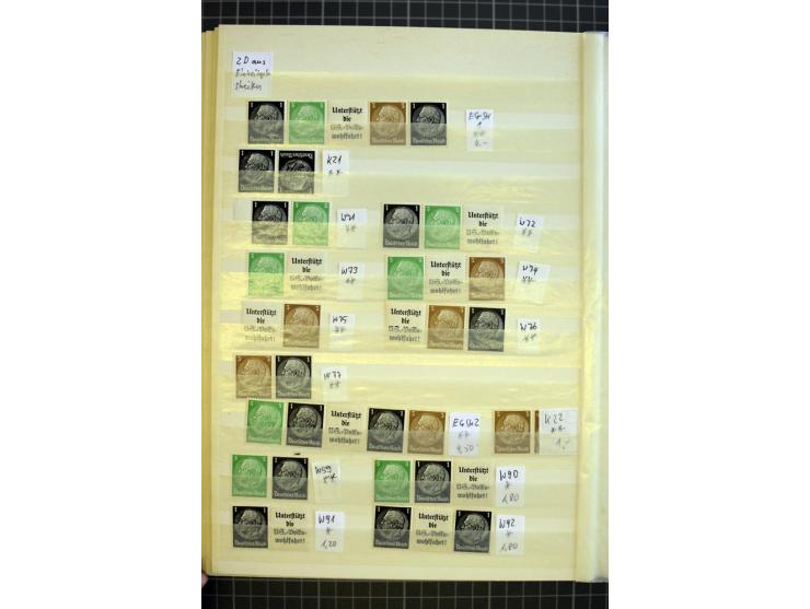 1910/41, postfrische und ungebrauchte Sammlung Zusammendrucke mit guten Kombinationen, einiges signiert mit 2 Fotobefunden, A