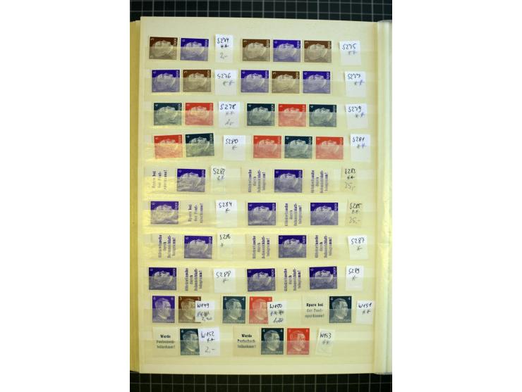 1910/41, postfrische und ungebrauchte Sammlung Zusammendrucke mit guten Kombinationen, einiges signiert mit 2 Fotobefunden, A