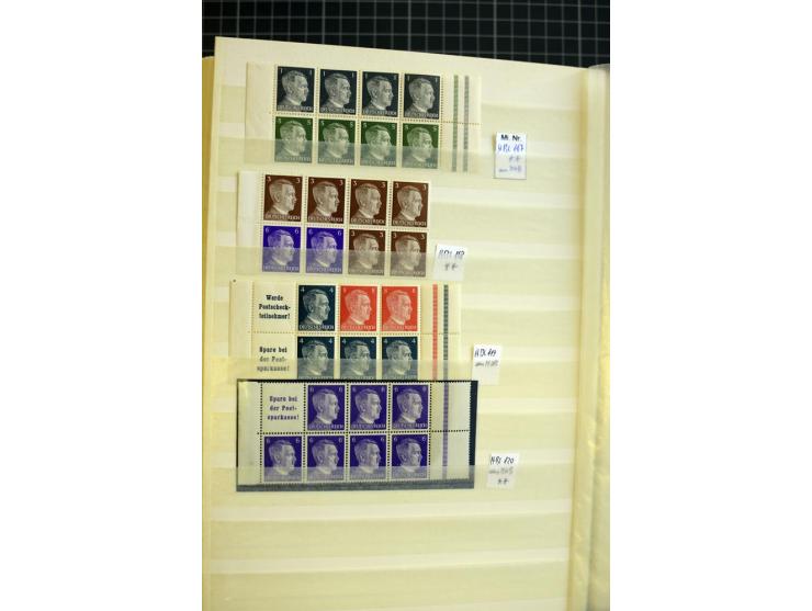 1910/41, postfrische und ungebrauchte Sammlung Zusammendrucke mit guten Kombinationen, einiges signiert mit 2 Fotobefunden, A