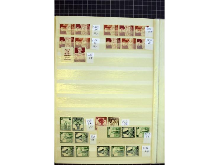 1910/41, postfrische und ungebrauchte Sammlung Zusammendrucke mit guten Kombinationen, einiges signiert mit 2 Fotobefunden, A