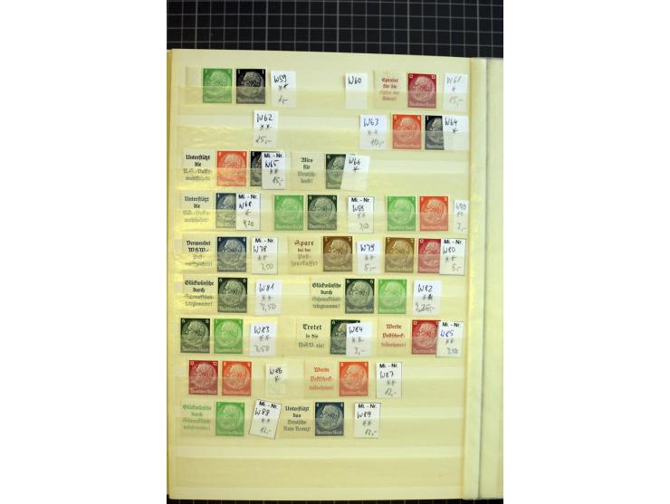 1910/41, postfrische und ungebrauchte Sammlung Zusammendrucke mit guten Kombinationen, einiges signiert mit 2 Fotobefunden, A