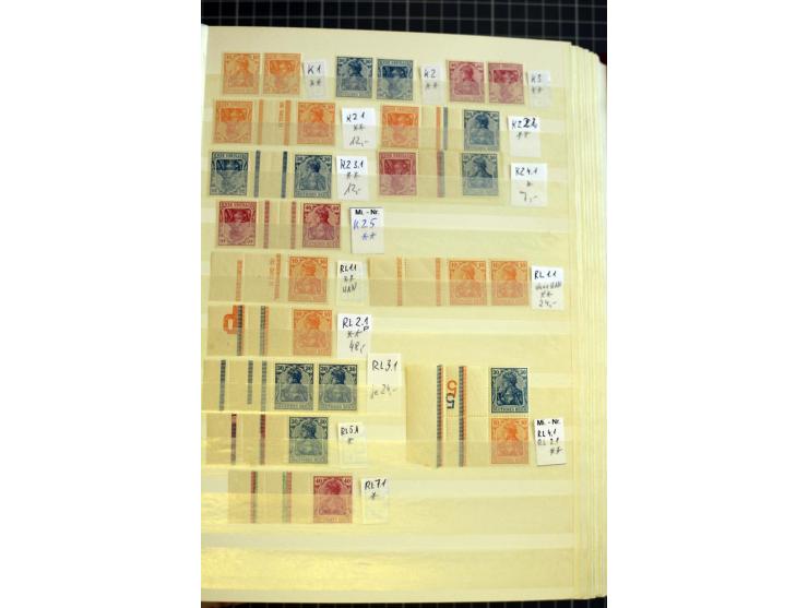 1910/41, postfrische und ungebrauchte Sammlung Zusammendrucke mit guten Kombinationen, einiges signiert mit 2 Fotobefunden, A