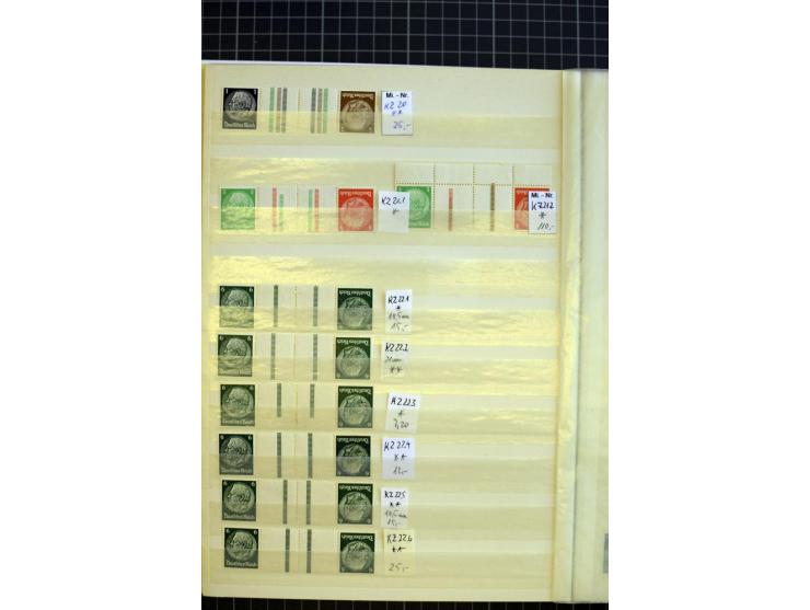 1910/41, postfrische und ungebrauchte Sammlung Zusammendrucke mit guten Kombinationen, einiges signiert mit 2 Fotobefunden, A